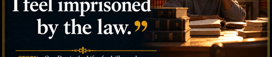 CQ-036: “Sometimes I feel imprisoned by the law.” — Easy Waters, Conundrums: Stories of Law & Justice.